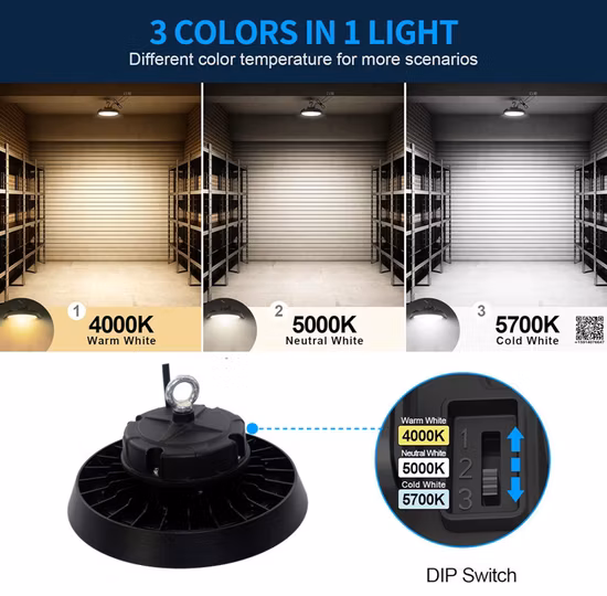 CCT는 UFO LED 하이 베이/하이베이 조명100W 150W 200W 240W를 차단합니다.