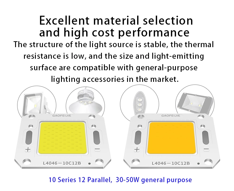 LED 20W 30W 40W 50W COB for Integrated Floodlights